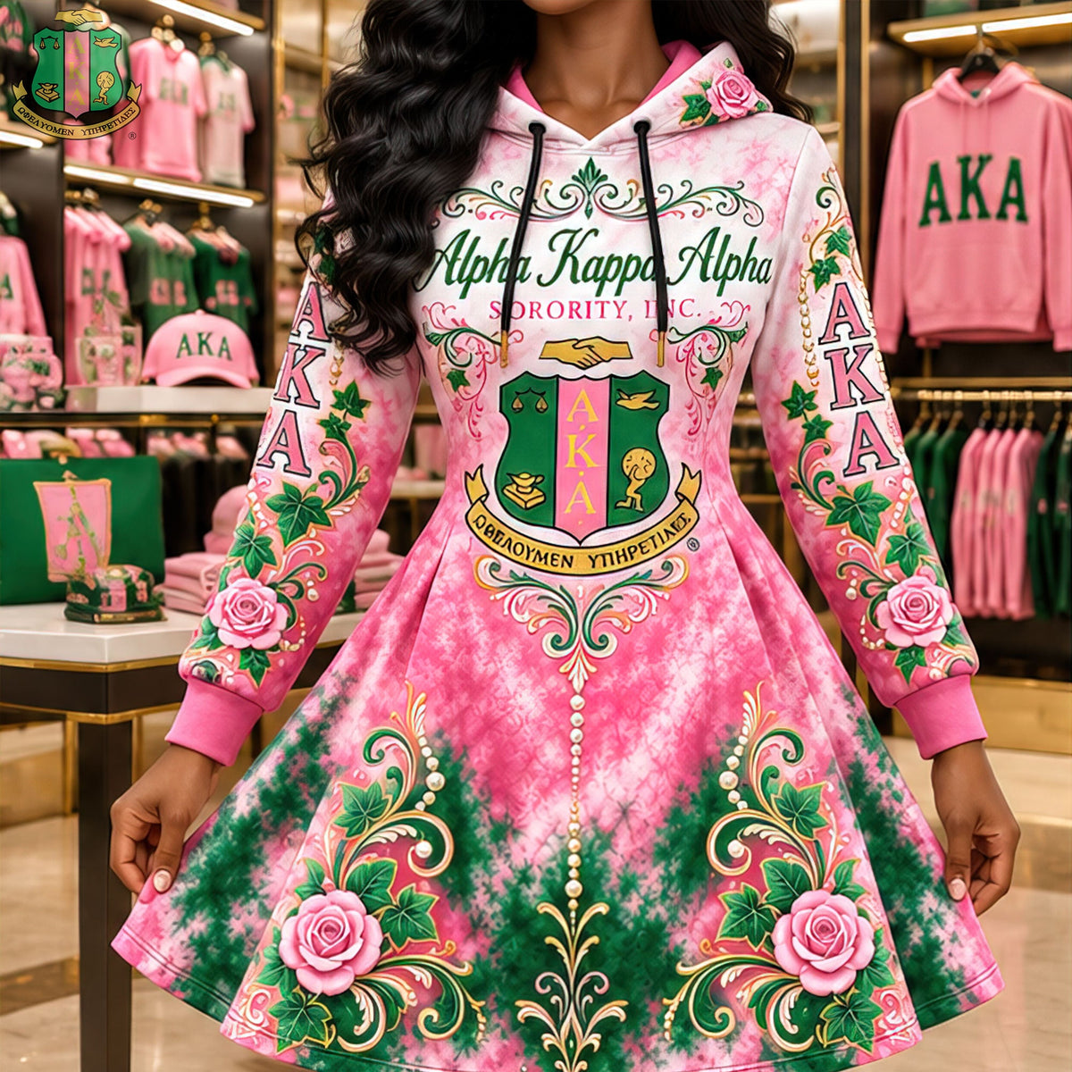 Women's Hooded Sweatshirt Dress HANNN TND AKA 2410266