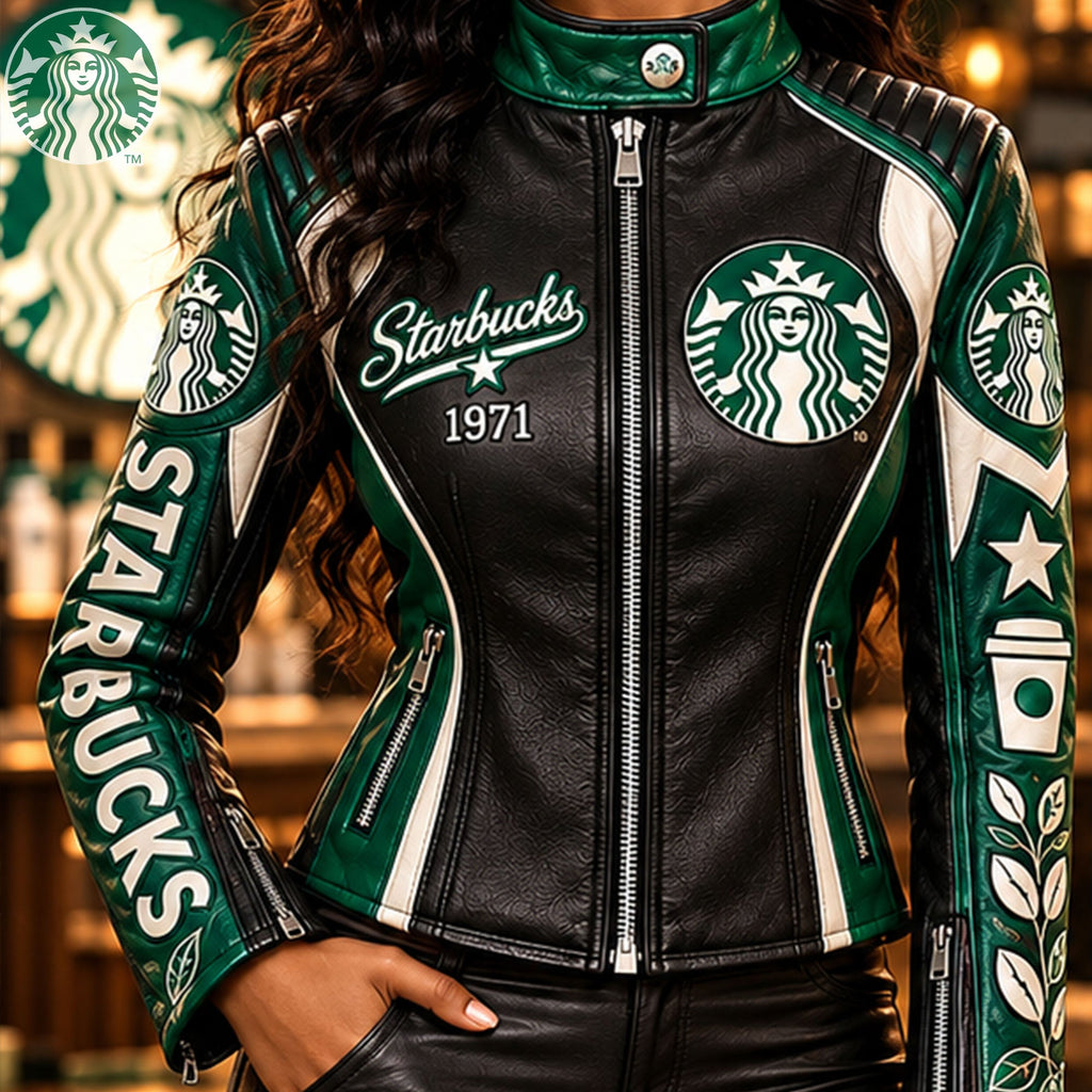 Women's Leather Zip-up Jacket HANNN TND STBU 26102611
