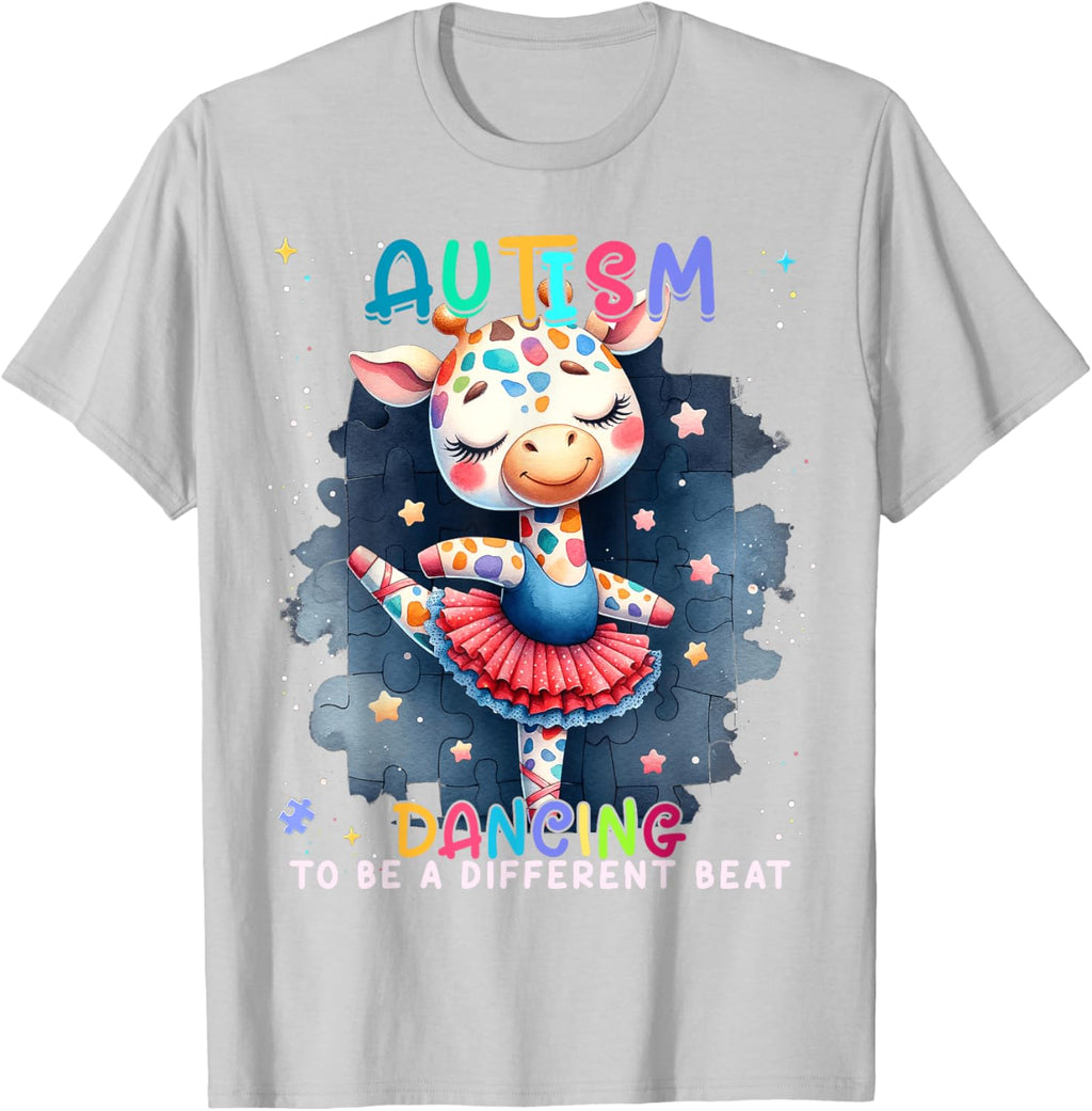 Autism Awareness Cute Unicorn Dancing To A Different Beat