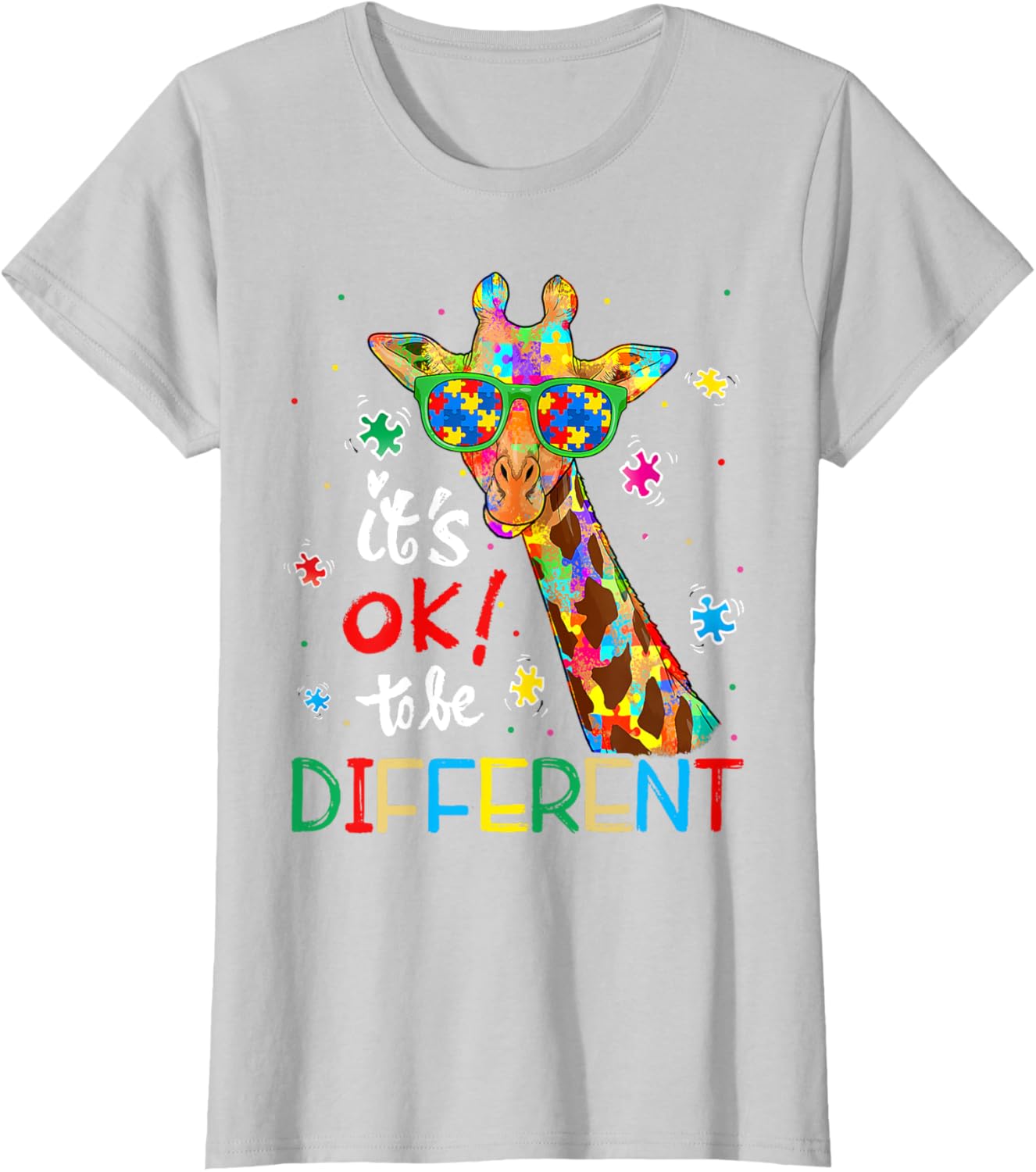 Autism Awareness Acceptance Women Kid Its Ok To Be Different