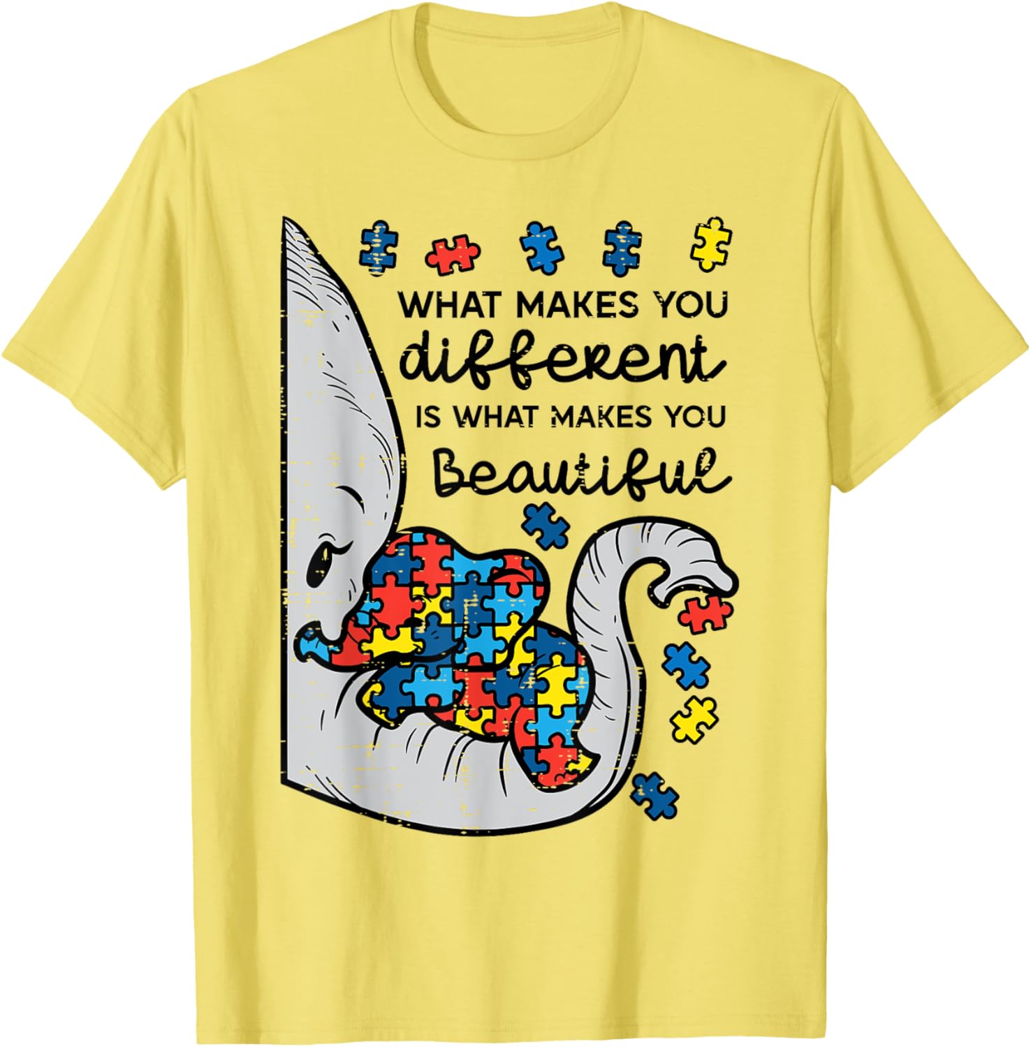 What Makes You Different Beautiful Elephant Autism Awareness