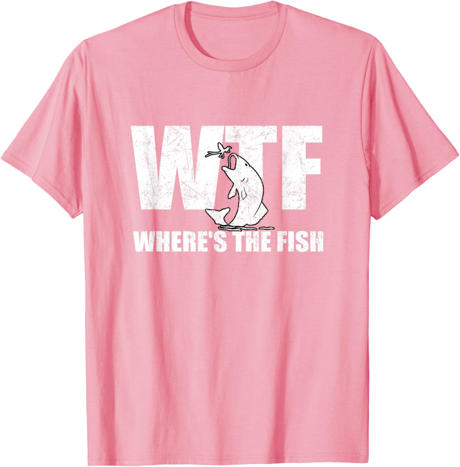 WTF Where's The Fish Men's Funny Fishing Gifts Fathers Day