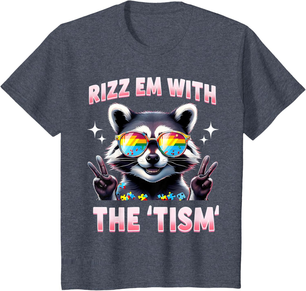 Autism Funny Rizz Em With The Tism Meme Autistic Racoon