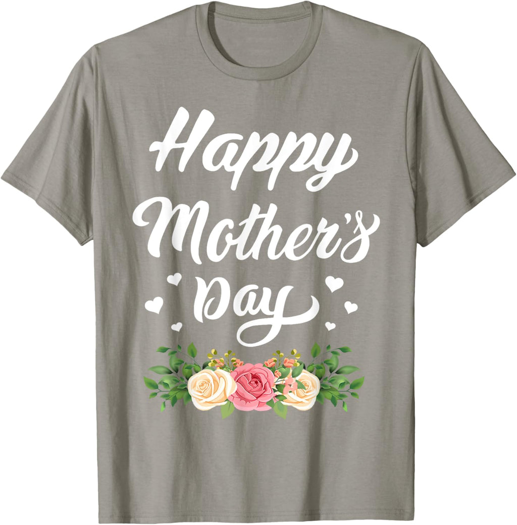 Happy Mother's Day 2024 Tshirt for Women Mom Grandma Mother Shirt