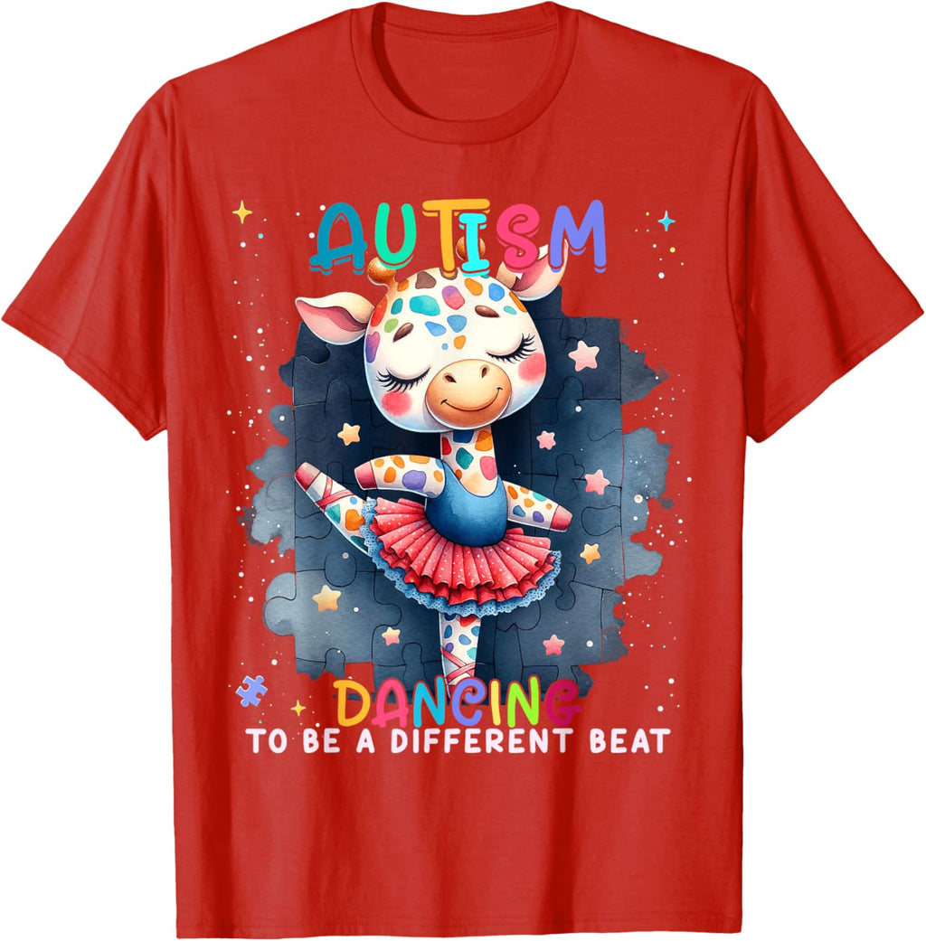 Autism Awareness Cute Unicorn Dancing To A Different Beat