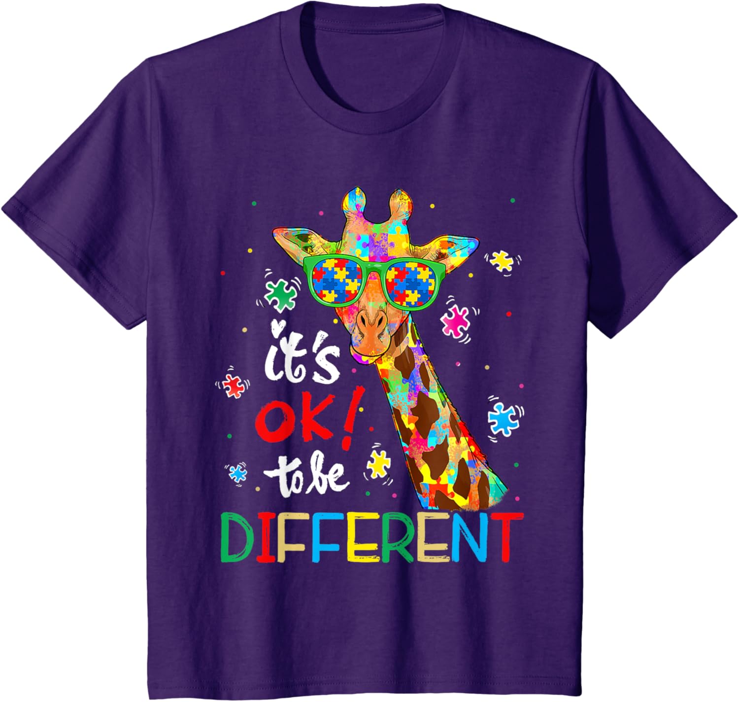 Autism Awareness Acceptance Women Kid Its Ok To Be Different